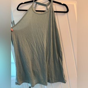 Glider Open Back Teal Yoga Tank